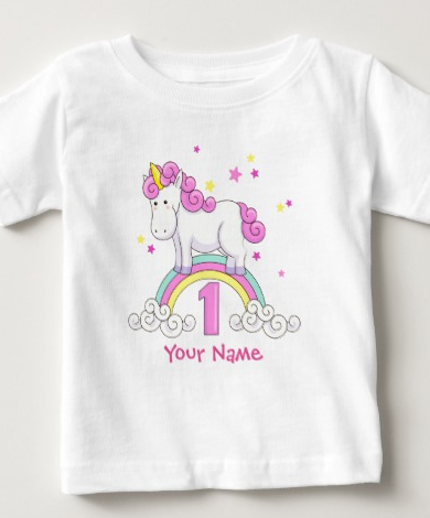 rainbow 1st birthday shirt