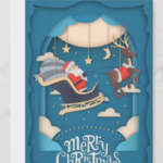Santa Cutout Card