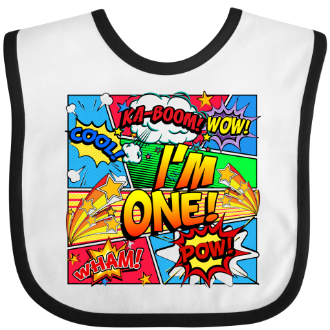 I'm One Comic Book Bib