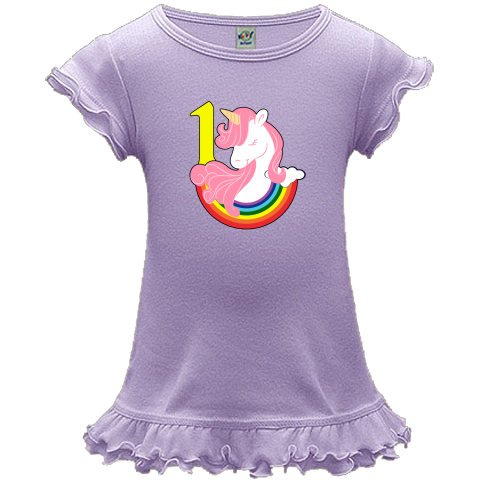 1st Birthday Unicorn Rainbow