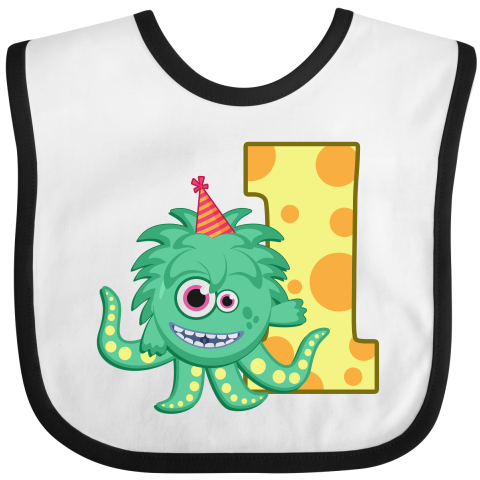 1st Birthday Monster Bib