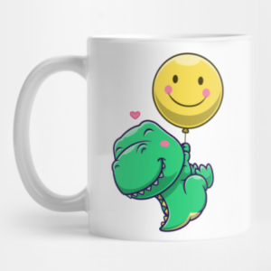 T-Rex Smile Balloon Mug